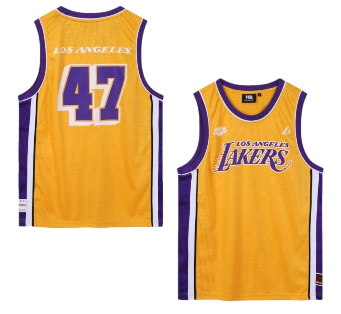 [NBA] NBA 어센틱 농구 유니폼 메쉬 슬리브리스 (옐로우) N262TS411P