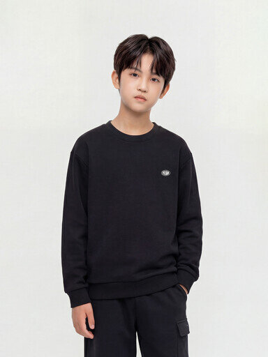 PKG2TR3811 남아 여아 공용 더블니트 맨투맨 키즈 주니어 데일리 