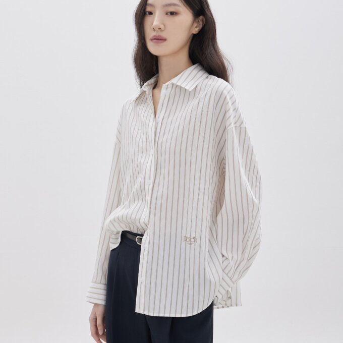 엠브로이드 스트라이프 셔츠