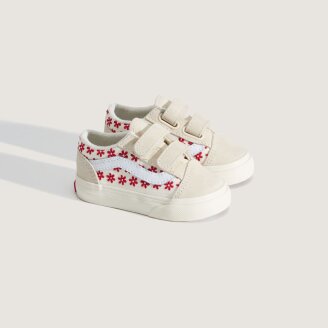 토들러 올드스쿨V(플로랄)화이트 VN000CTGIZQ