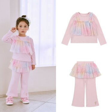 데일리 멀티 샤 배색 상하세트 Q64DCT122/Q64DCP052