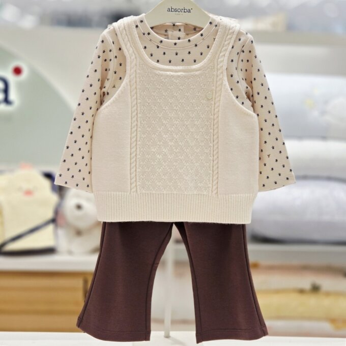 안느 조끼 세트 AB2654SE04 아이보리