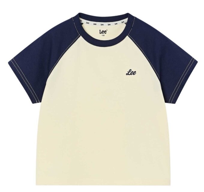 키즈 라글란 배색 티셔츠(LK2602ST78)LY