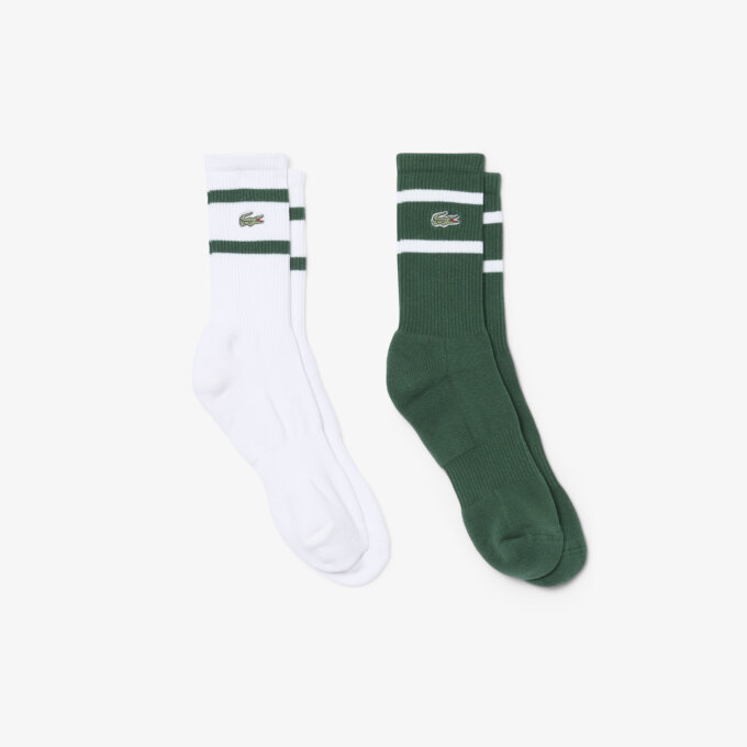 26FW 남녀공용 스트라이프 크루 양말 2P 번들 RA9189-56N 291 그린