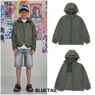 카키 절개 후드 점퍼 AAB1JP01KK