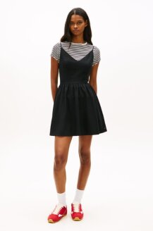 린넨 블렌드 스케이터 드레스 T32G1WOP32TWT1BDS