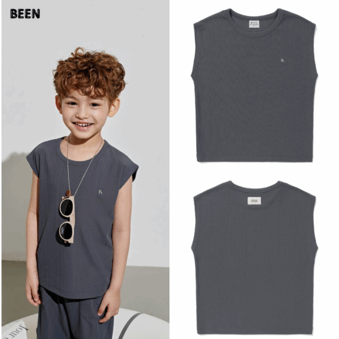 차콜 골지 블라우스 BA31BL04CG