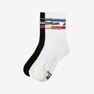RBK 그래픽 크루 삭스 3PACK - 화이트/화이트/블랙 RESS6EY01MU