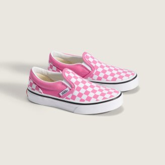 키즈 슬립온(체커보드)연핑크 VN000DJFRQ