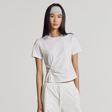 WOMEN FROZEN 꼬임 반팔티(SLIM FIT) NBNEG2W582 WH