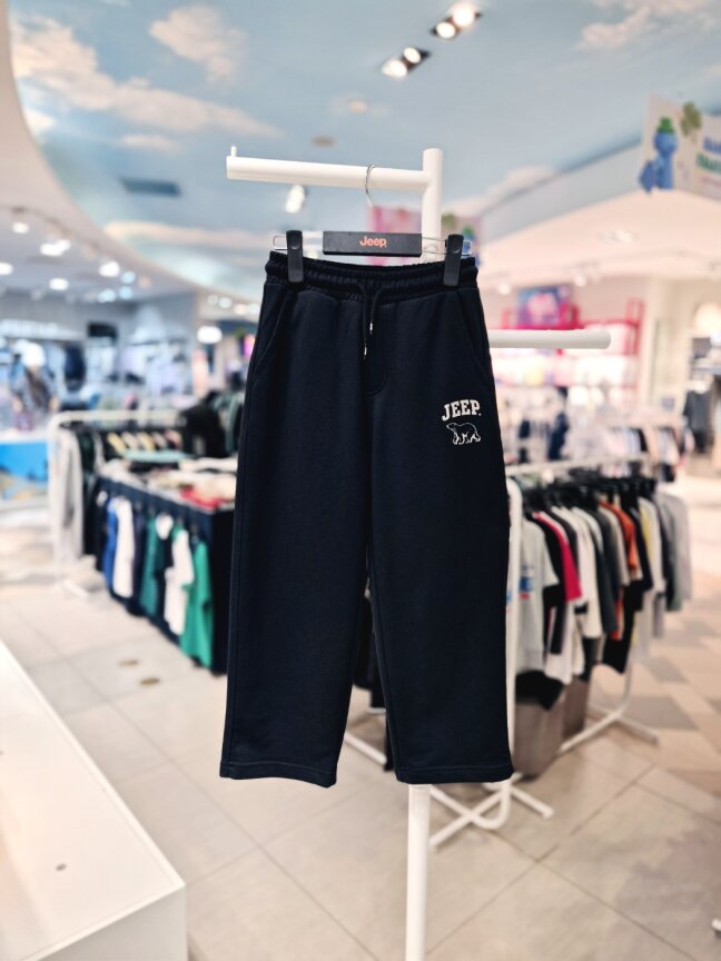 저가 지프 곰 스트레이트 팬츠 KR3TPU991 블랙