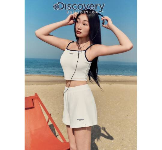 디스커버리 26SS 여성 테리 셋업 쇼츠 DWSB9D063