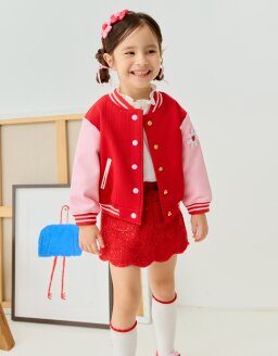 RED 배색 야구 JP Q44DAJ010