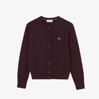 26F/W 라코스테 여성 베이직 크루넥 가디건 AF222E-56N 3KE