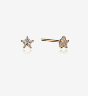 별 큐빅 3mm 14K 귀걸이 LPFQ1L03G