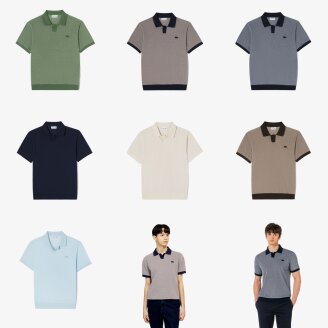 베이직 오픈카라 반팔 폴로셔츠 PH387E-56G KR250 