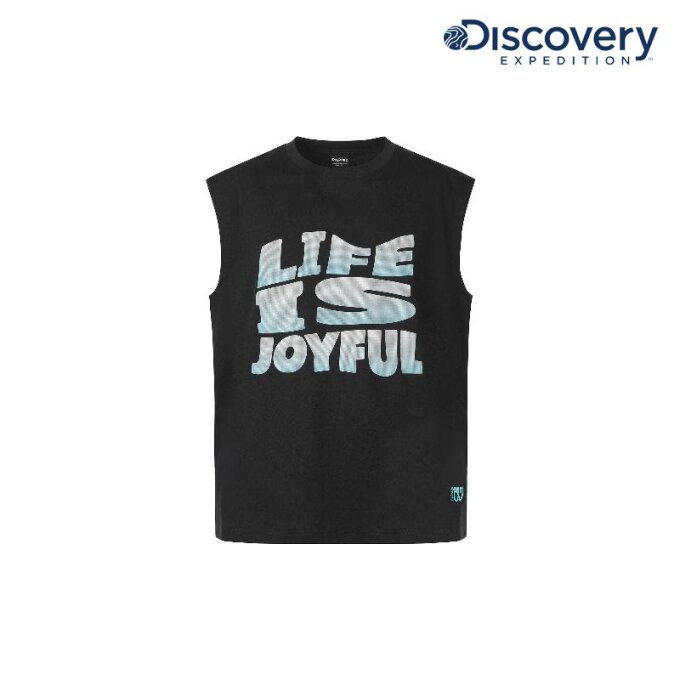 디스커버리 핫썸머 남성 그래픽 슬리브리스 워터티셔츠 (DMSW77063)