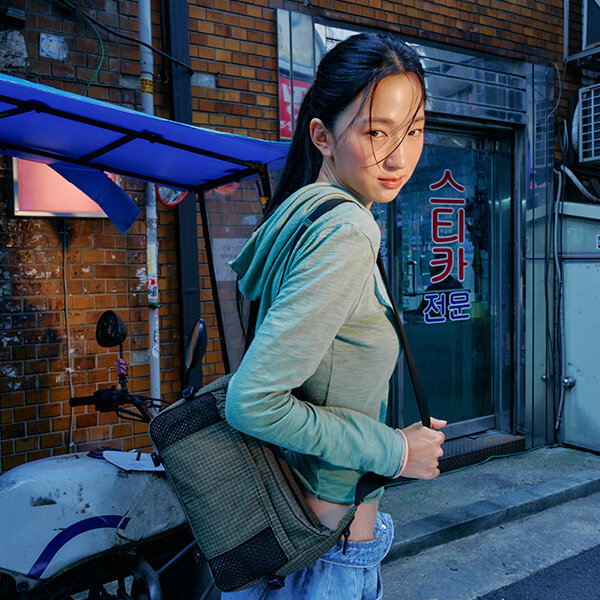 IRES 크로스백 DARK GREEN UX014003