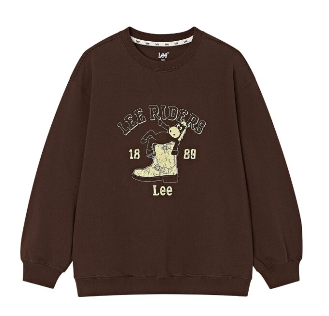 키즈 LEE RIDERS 그래픽 티셔츠(LK2603LT16)BR