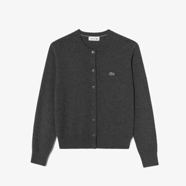 26F/W 라코스테 여성 베이직 크루넥 가디건 AF222E-56N EL6