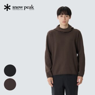 [스노우피크]남여공용 테이진 델타피크 와플 바라클라바 후드 티셔츠  S26FUTHD18