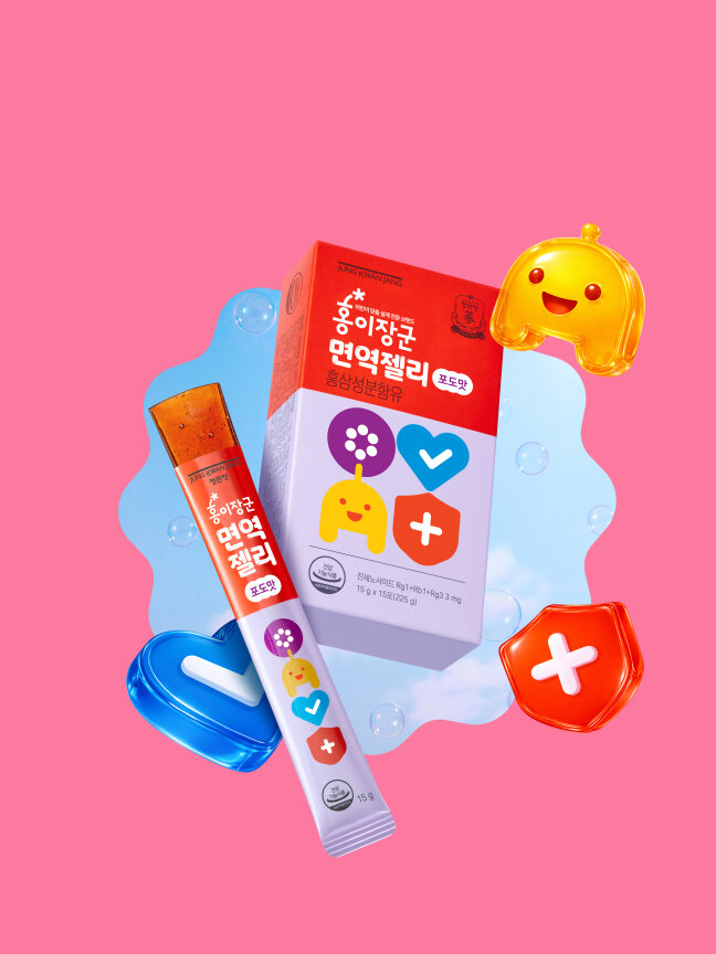 홍이장군 면역젤리(포도맛)15g*15포