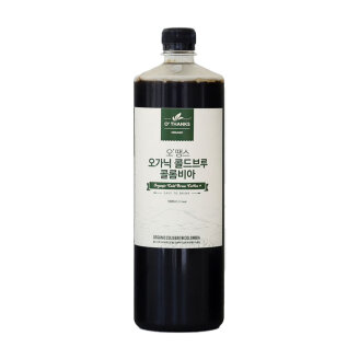 오땡스 유기농 콜드브루 원액 더치커피 콜롬비아 1000ml