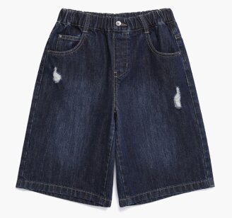 K263UHP0106부 데님 버뮤다 팬츠 D/BLUE