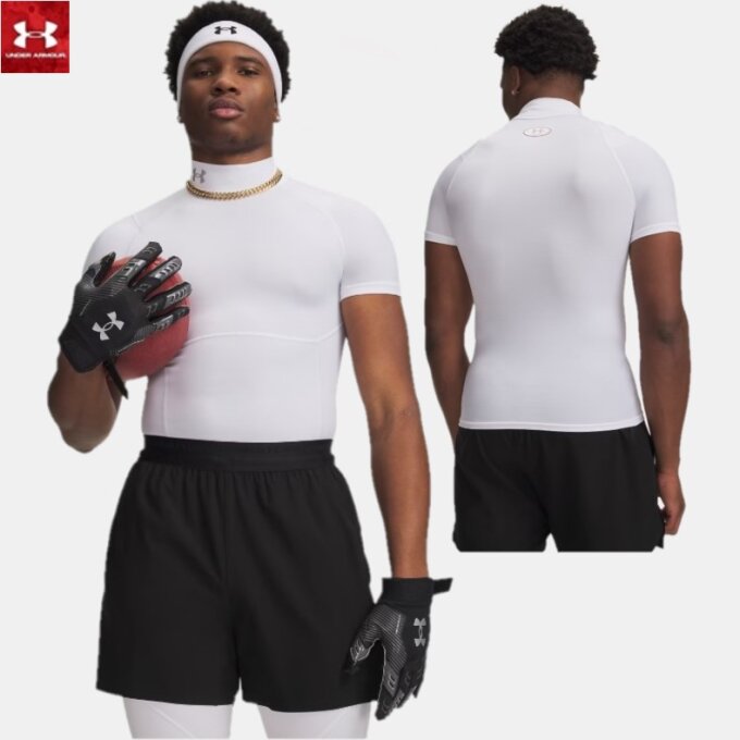 [언더아머]UA HeatGear® 엘리트 컴프레션 모크 반팔(6015383-100)