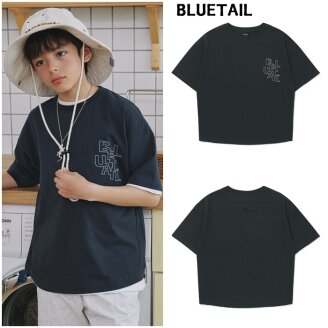 차콜그레이 절개 반팔 티셔츠 AAB1TS02CG