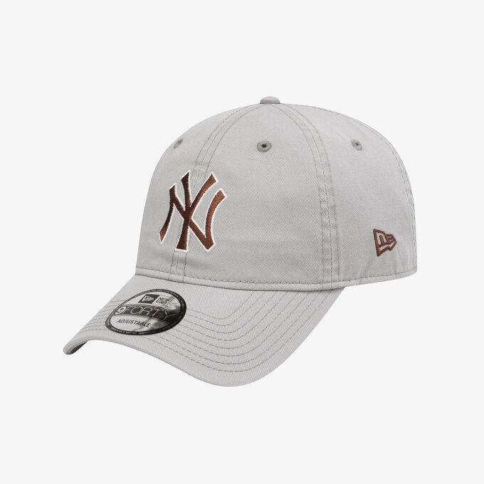MLB 뉴욕 양키스 베이직 아웃라인 언스트럭쳐 볼캡 그레이 (15216772)