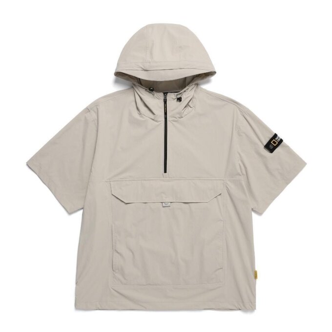 [공용]아델리 경량 우븐 스트레치 반팔 아노락 MOURNING BEIGE N242UFT141