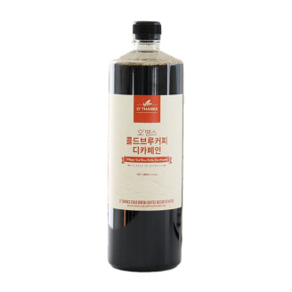 오땡스 디카페인 콜드브루 원액 더치커피 1000ml