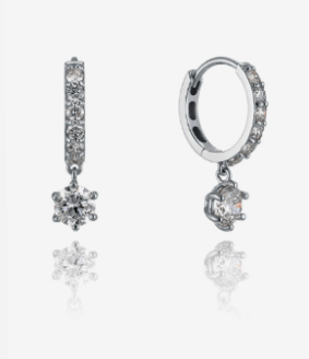 풀세팅 0.3CT 다이아 원터치 14K 귀걸이 LODP3022D