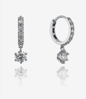 풀세팅 0.3CT 다이아 원터치 14K 귀걸이 LODP3022D