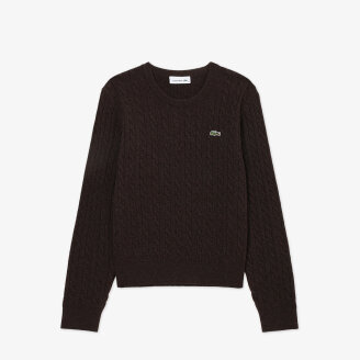 26F/W 라코스테 여성 케이블 크루넥 스웨터 AF183E-56N DPD