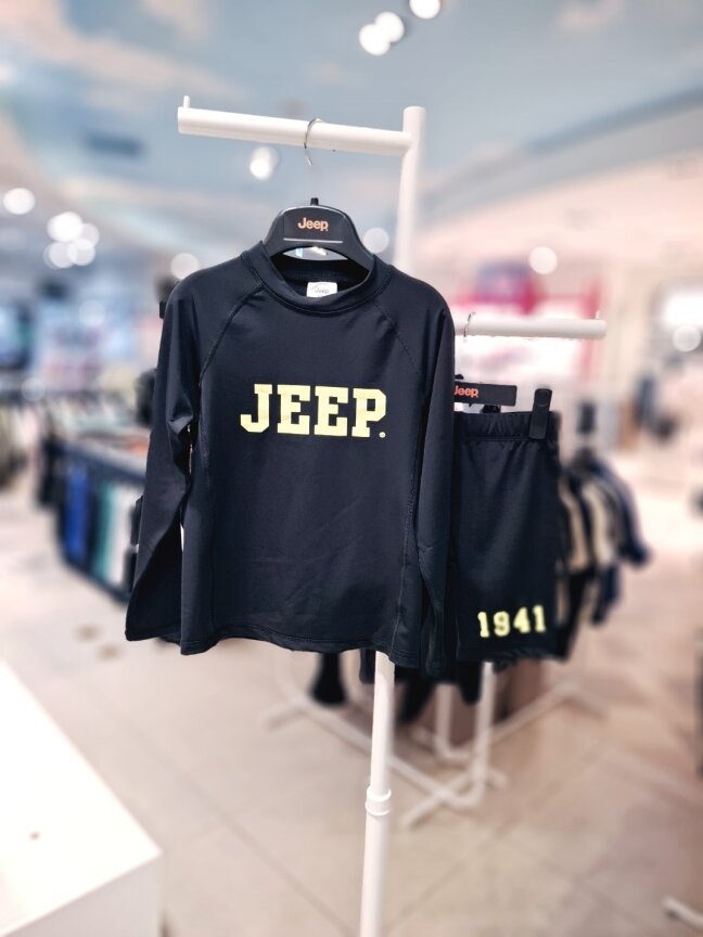 대문자 JEEP 래쉬가드 티셔츠 KP2RGU101 레깅스 KP2RGU901 BK