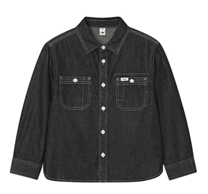 키즈 데님 셔츠(LK2603SH02)BK
