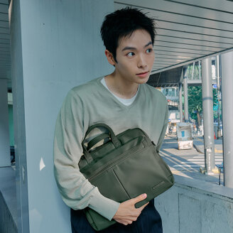 ORRTON 시그니쳐 브리프케이스 SAGE GREEN US024008