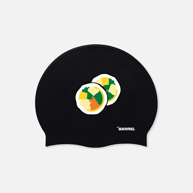 김밥 실리콘 스윔 캡 블랙 (B6SUASC113BLK)