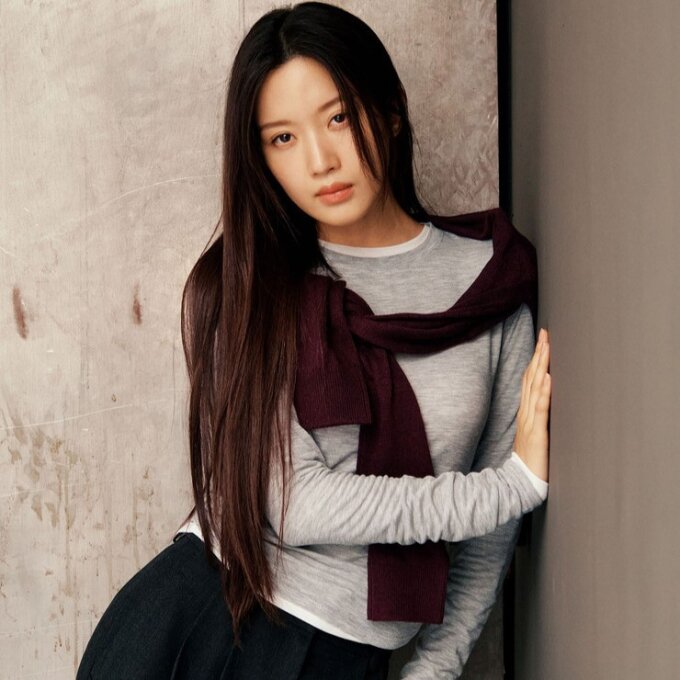 지오다노 여자 시어 레이어드 긴팔티 690732