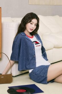 노벨티 링거 티셔츠 T32G1TTO48TWT1YBL