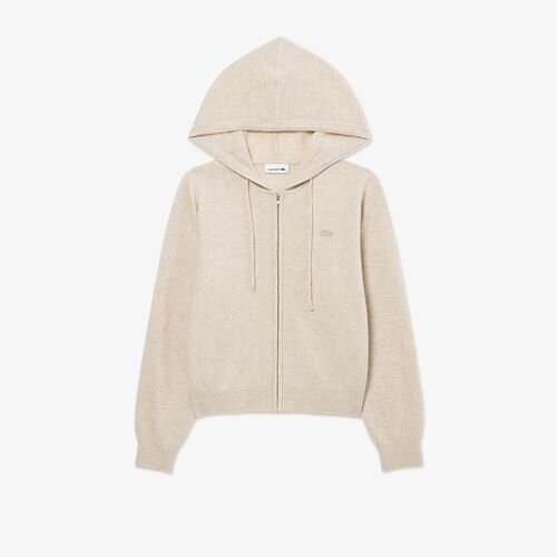 26F/W 라코스테 여성 울 캐시미어 후드집업 스웨터 AF402E-56N S7G