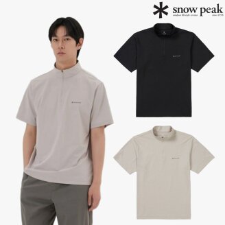 에코 퀵드라이 반집업 반팔 티셔츠 S25MMTZT12