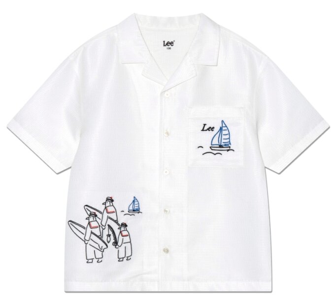 키즈 그래픽 하바나 반소매셔츠(LK2502SS07)WH