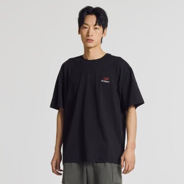 UNI FROZEN 1906 반팔티 (SEMI OVER FIT) NBNEG31613 BK