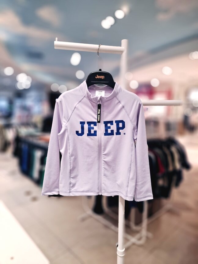 대문자 JEEP 래쉬가드 집업 KP2RGU010 LV