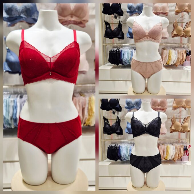 26FW 메인 A,B,C컵 자가드레이스  브라레이스팬티세트 BR0850ABP0850A