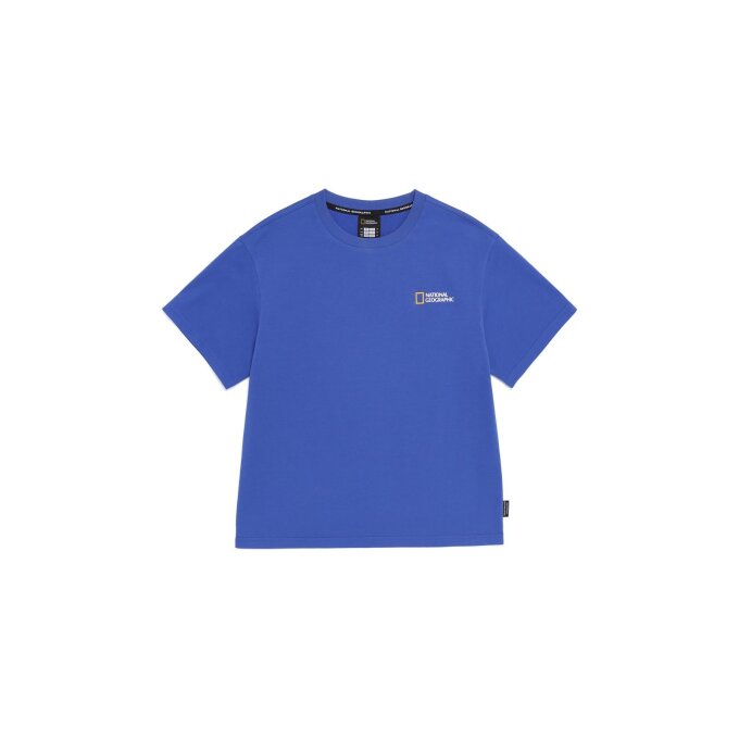 K262UTS130 냉감 ESG 동물 그래픽 반팔 티셔츠 COBALT BLUE