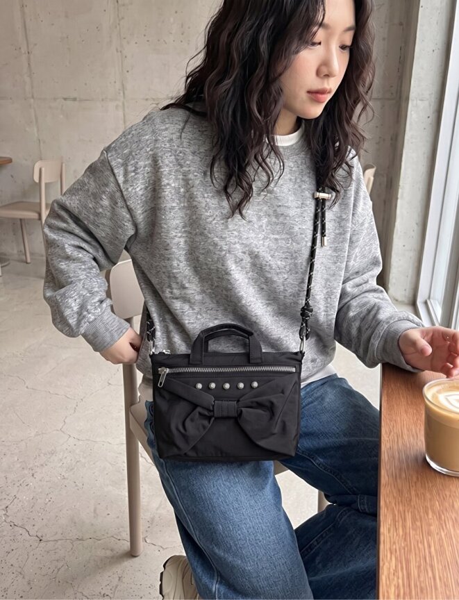 우먼스 보우 미니백